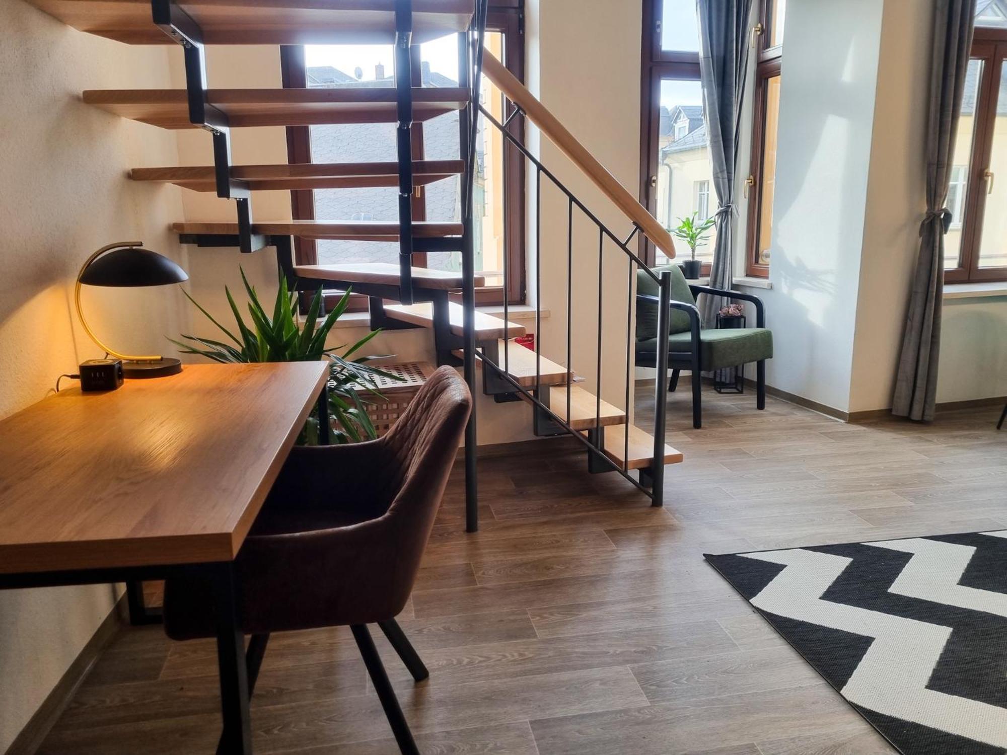 Maremar - Design Maisonette Altstadt - 4 Pers - 57Qm - Luxus Boxspringbett - Kueche - Arbeitsplatz - Privater Parkplatz Greiz Exterior foto